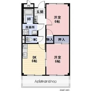 リンピア泰座【1階】の間取り